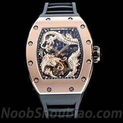 N厂 RICHARD MILLE 理查德 米勒 RM057 成龙纪念版 陀飞轮 黑色胶带