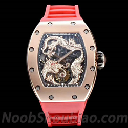 N厂手表 RICHARD MILLE 理查德 米勒 RM057 成龙纪念版 陀飞轮 红色胶带 