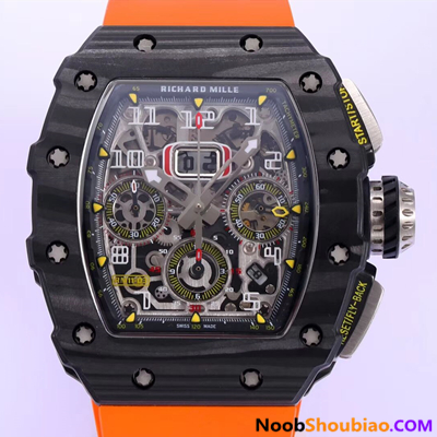 NOOB手表 里查德米尔 RM011-03NTPT 碳纤维 橘黄色胶带 