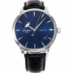 Glashutte 格拉苏蒂 Senator 议员系列 Panoramadatum Mondphase 大日历月相腕表 1-36-04-04-02-50