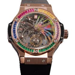 Hublot 宇舶 Big Bang 大爆炸 45MM 玫瑰金 涂鸦 陀飞轮