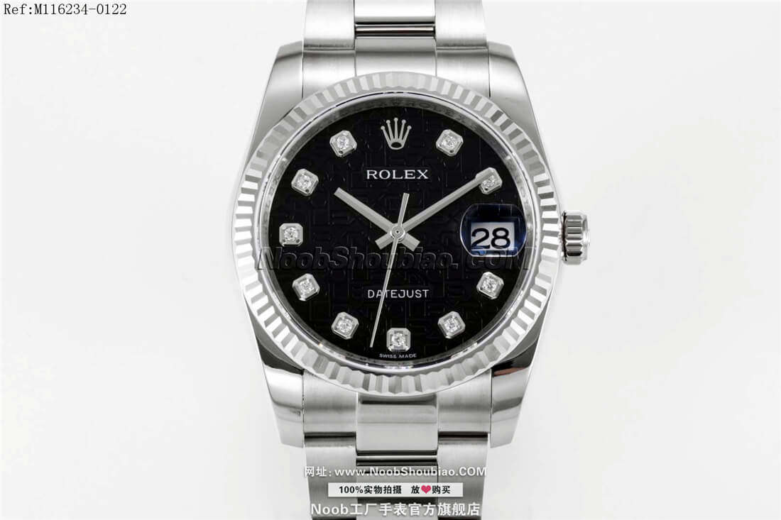 N厂 Rolex 劳力士 Datejust 日志型36MM系列 11623 黑纪念花纹盘镶钻