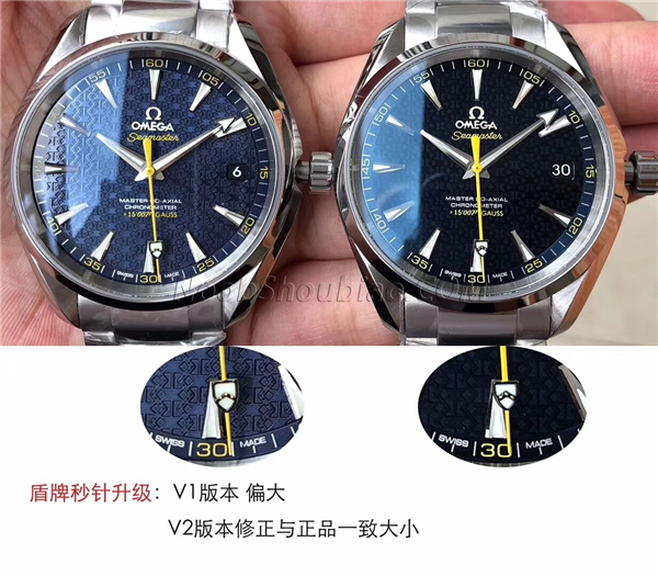 N厂评测：VS厂 欧米茄 海马系列 詹姆斯 231.10.42.21.03.004 真假对比正品