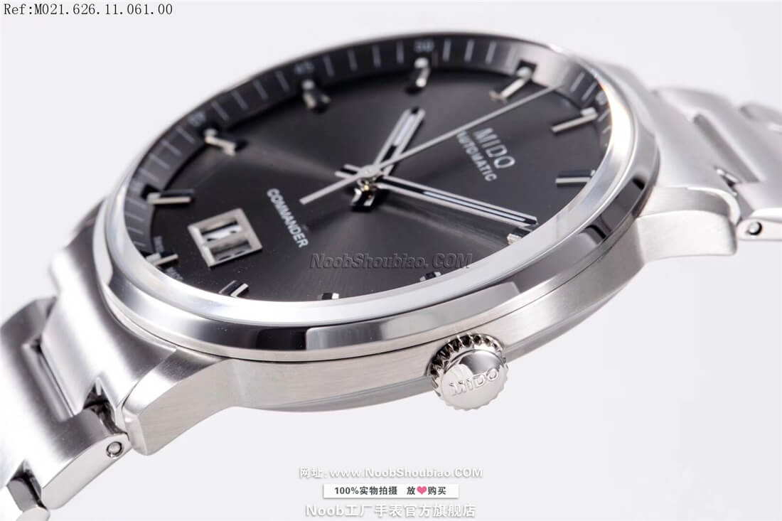noob美度 MIDO 指挥官系列纪念日 大日历 全自动机械腕表 COMMANDER BIG DATE M021.626.11.061.00