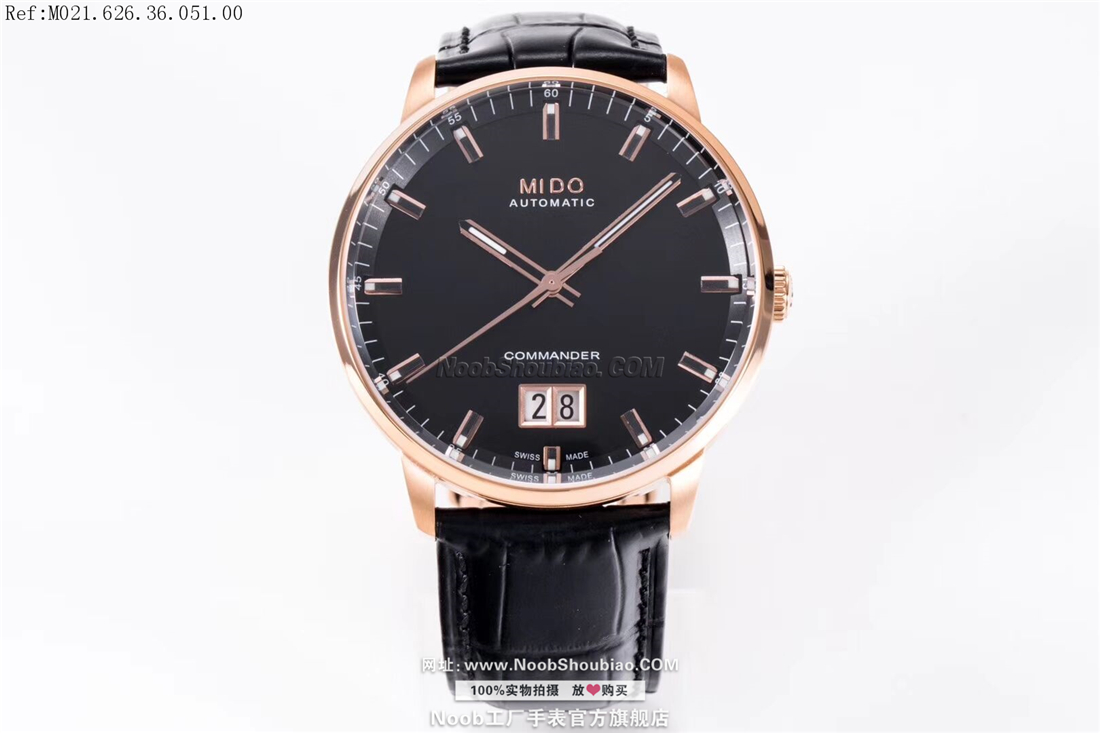  noob官网美度 MIDO 指挥官系列纪念日 大日历 全自动机械腕表 COMMANDER BIG DATE M021.626.36.051.00 皮带