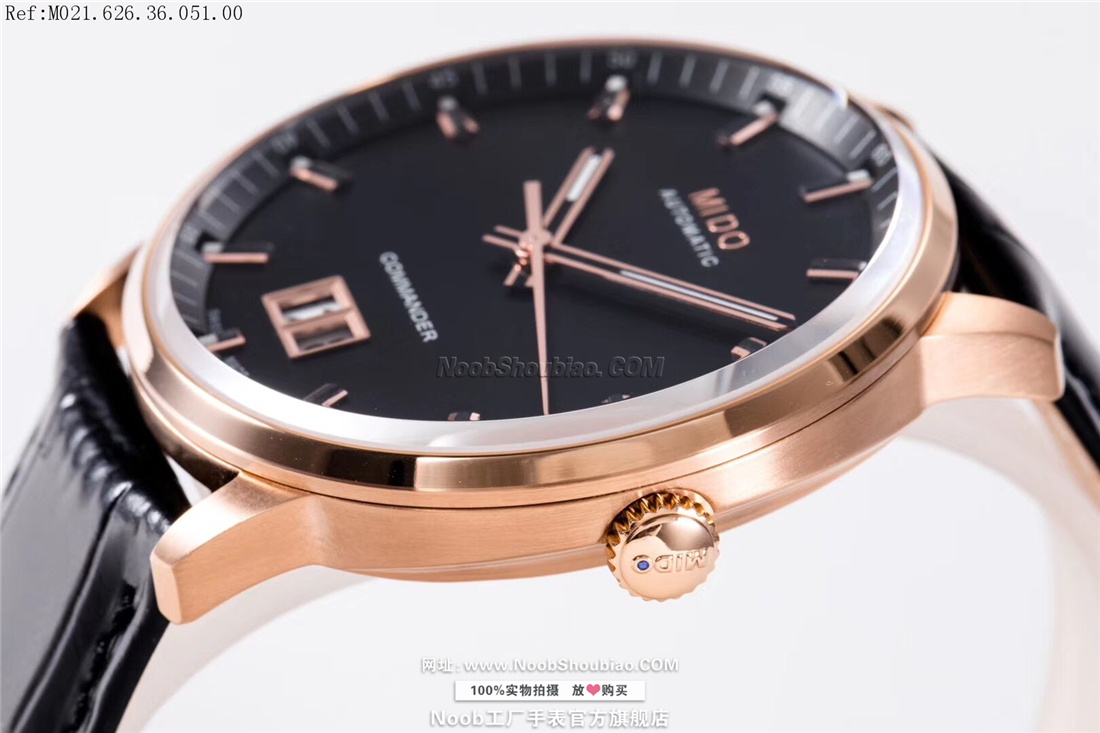 noob美度 MIDO 指挥官系列纪念日 大日历 全自动机械腕表 COMMANDER BIG DATE M021.626.36.051.00 皮带