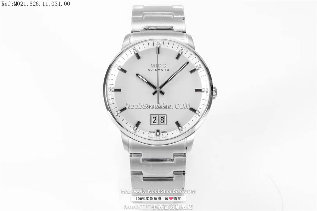 noob官网美度 MIDO 指挥官系列纪念日 大日历 全自动机械腕表 COMMANDER BIG DATE M021.626.11.031.00 