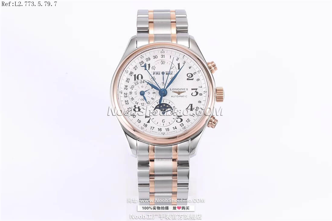 Longines 浪琴 Master Collection 名匠系列 L2.773.5.79.7 月相 玫瑰金