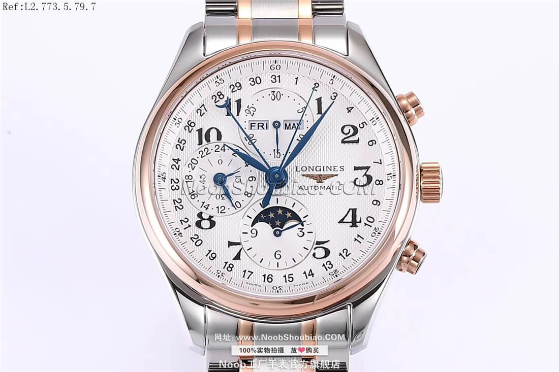 Longines 浪琴 Master Collection 名匠系列 L2.773.5.79.7 月相 玫瑰金