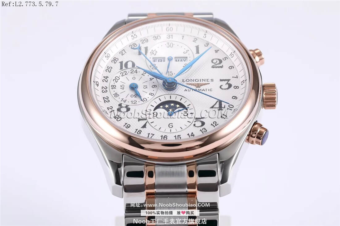 Longines 浪琴 Master Collection 名匠系列 L2.773.5.79.7 月相 玫瑰金