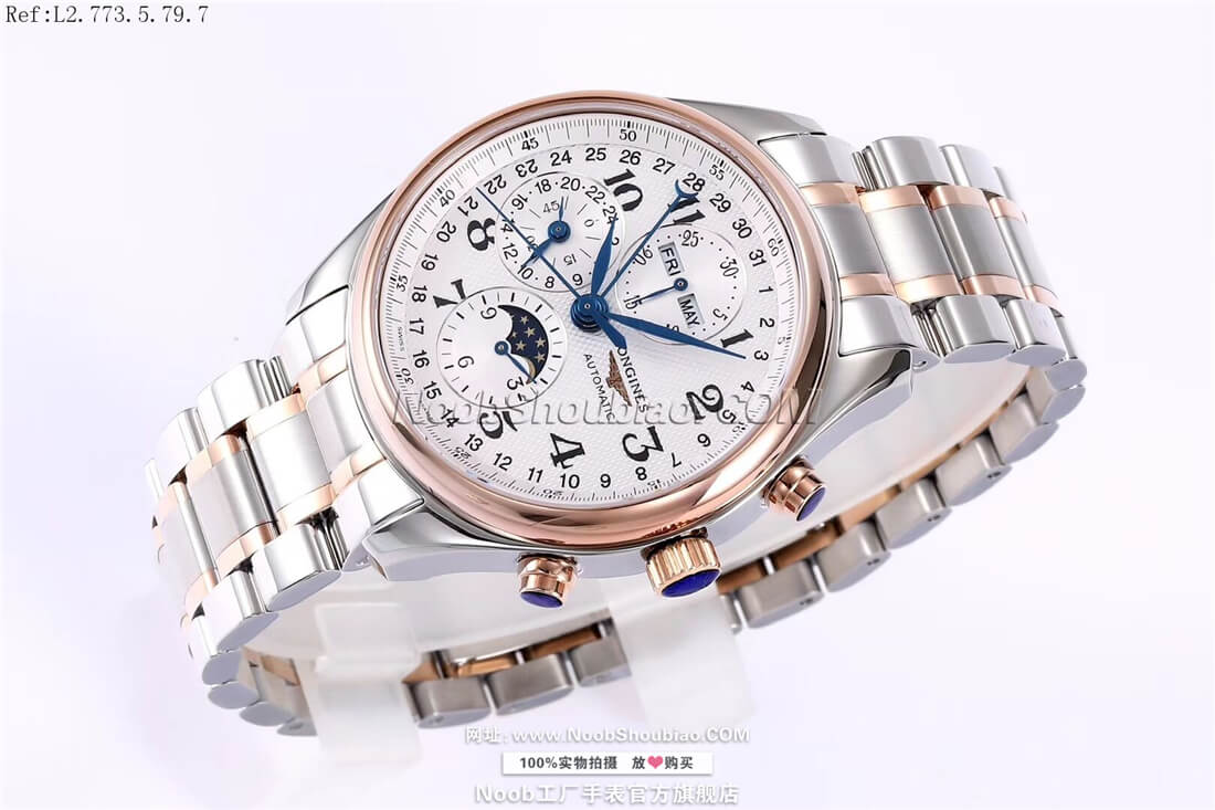 Longines 浪琴 Master Collection 名匠系列 L2.773.5.79.7 月相 玫瑰金
