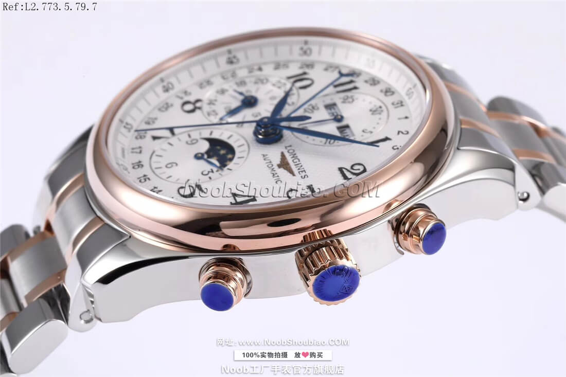 Longines 浪琴 Master Collection 名匠系列 L2.773.5.79.7 月相 玫瑰金