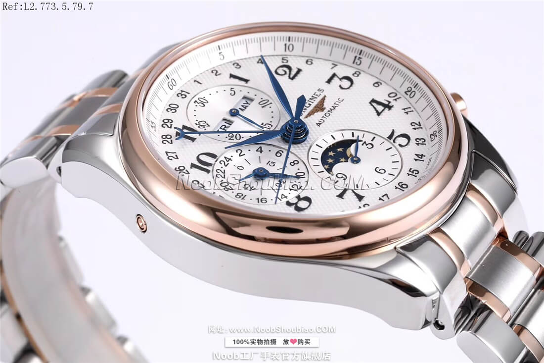Longines 浪琴 Master Collection 名匠系列 L2.773.5.79.7 月相 玫瑰金