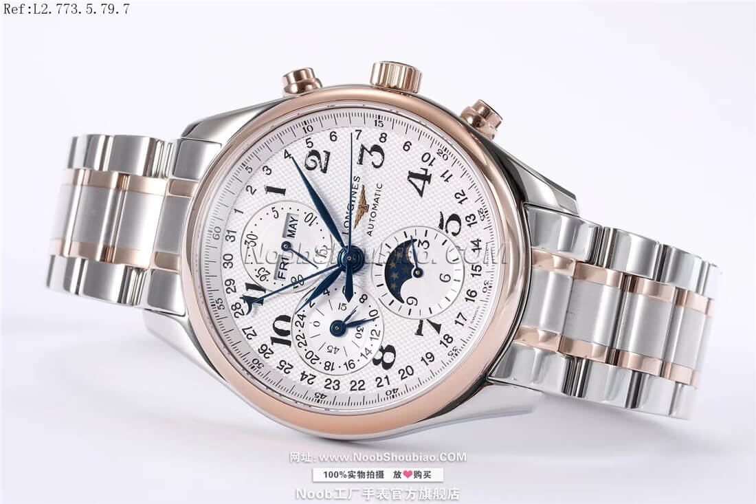 Longines 浪琴 Master Collection 名匠系列 L2.773.5.79.7 月相 玫瑰金