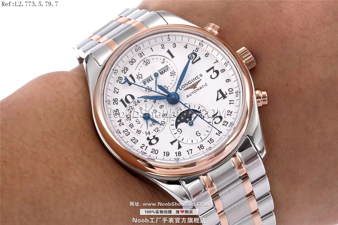 Longines 浪琴 Master Collection 名匠系列 L2.773.5.79.7 月相 玫瑰金
