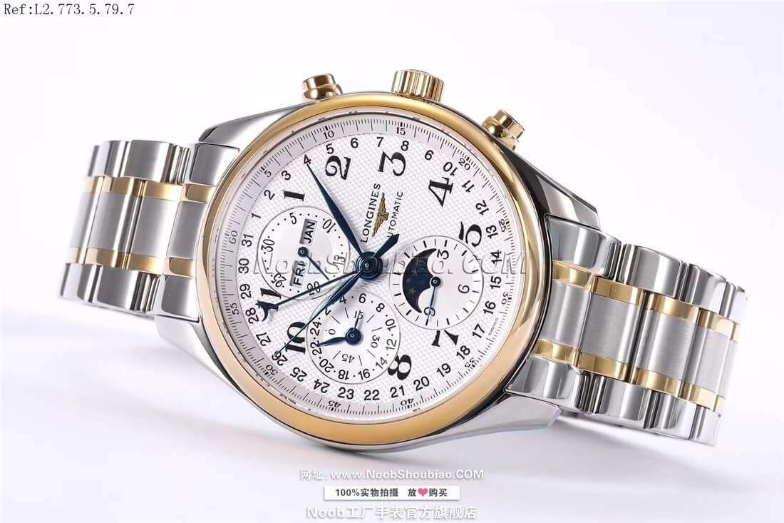 n厂手表官网Longines 浪琴 Master Collection 名匠系列 L2.773.5.79.7 月相 金色