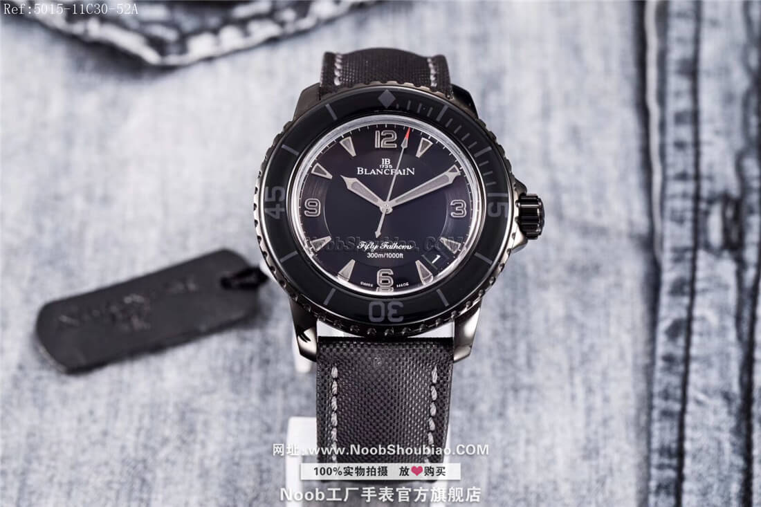 noob官网Blancpain 宝珀 FIFTY FATHOMS 五十噚系列 5015-11C30-52A 黑武士