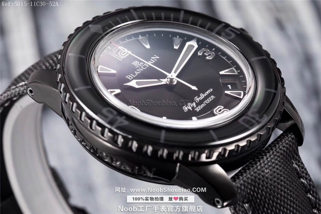noob手表Blancpain 宝珀 FIFTY FATHOMS 五十噚系列 5015-11C30-52A 黑武士