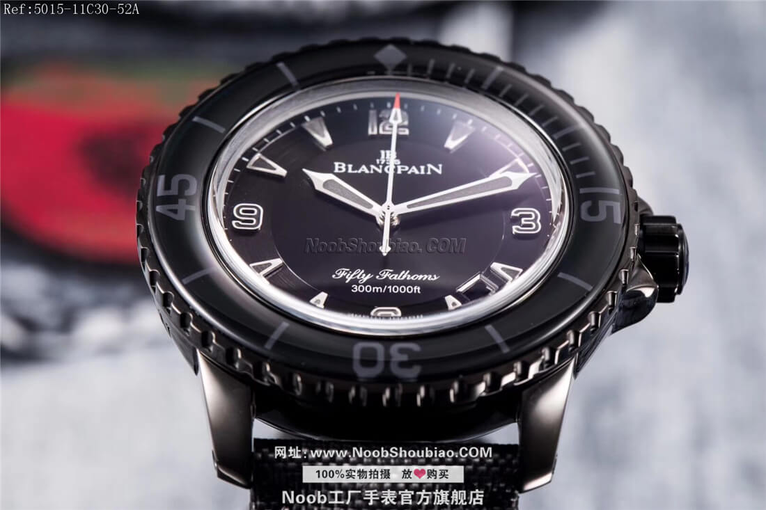 noobBlancpain 宝珀 FIFTY FATHOMS 五十噚系列 5015-11C30-52A 黑武士