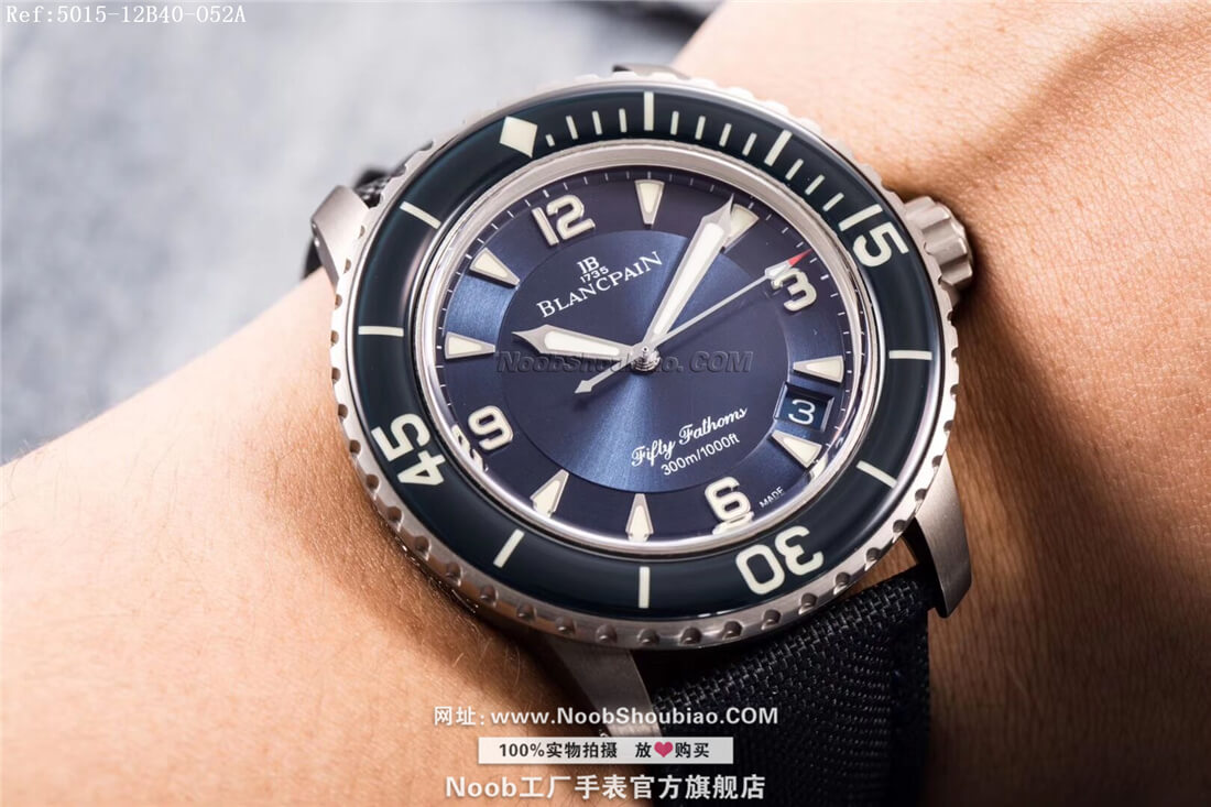 noob官方旗舰店Blancpain 宝珀 FIFTY FATHOMS 五十噚系列 5015-12B40-O52A