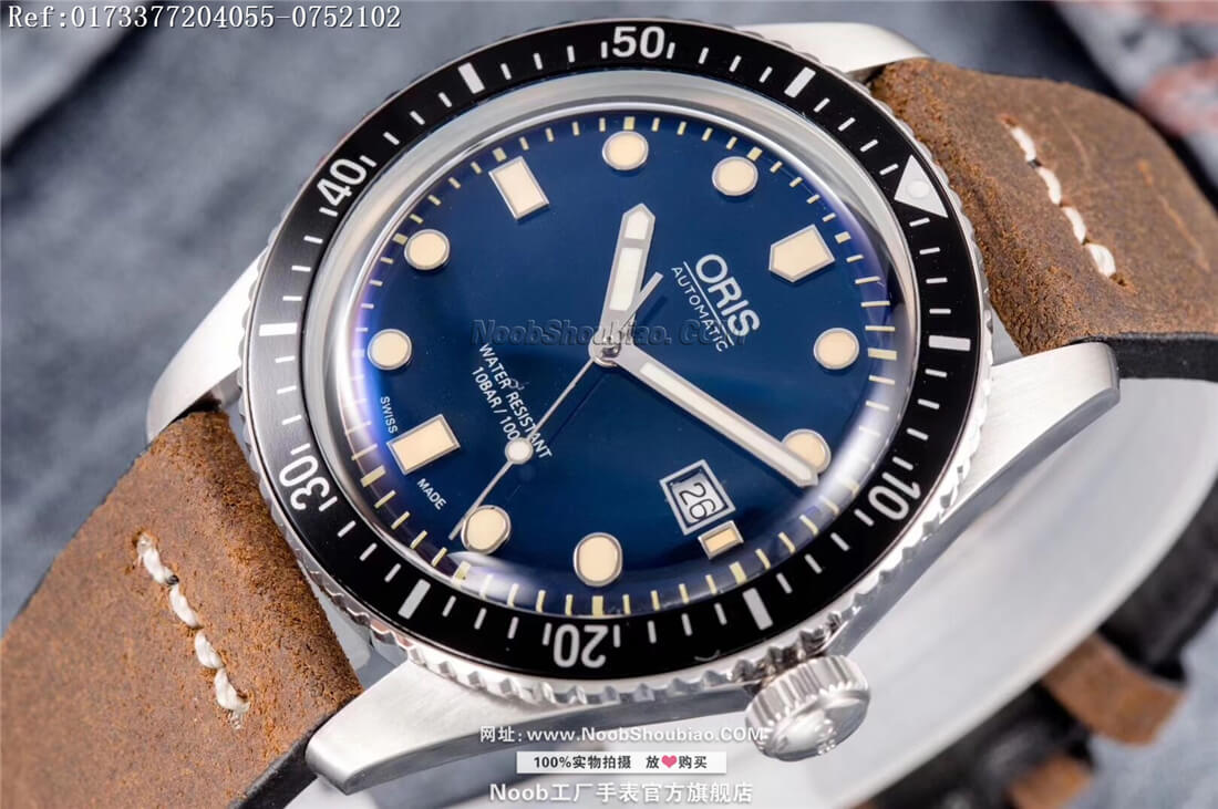 noob工厂Oris 豪利时 Oris Divers Sixty-Five 潜水系列 01 733 7720 4055-07 5 21 02 