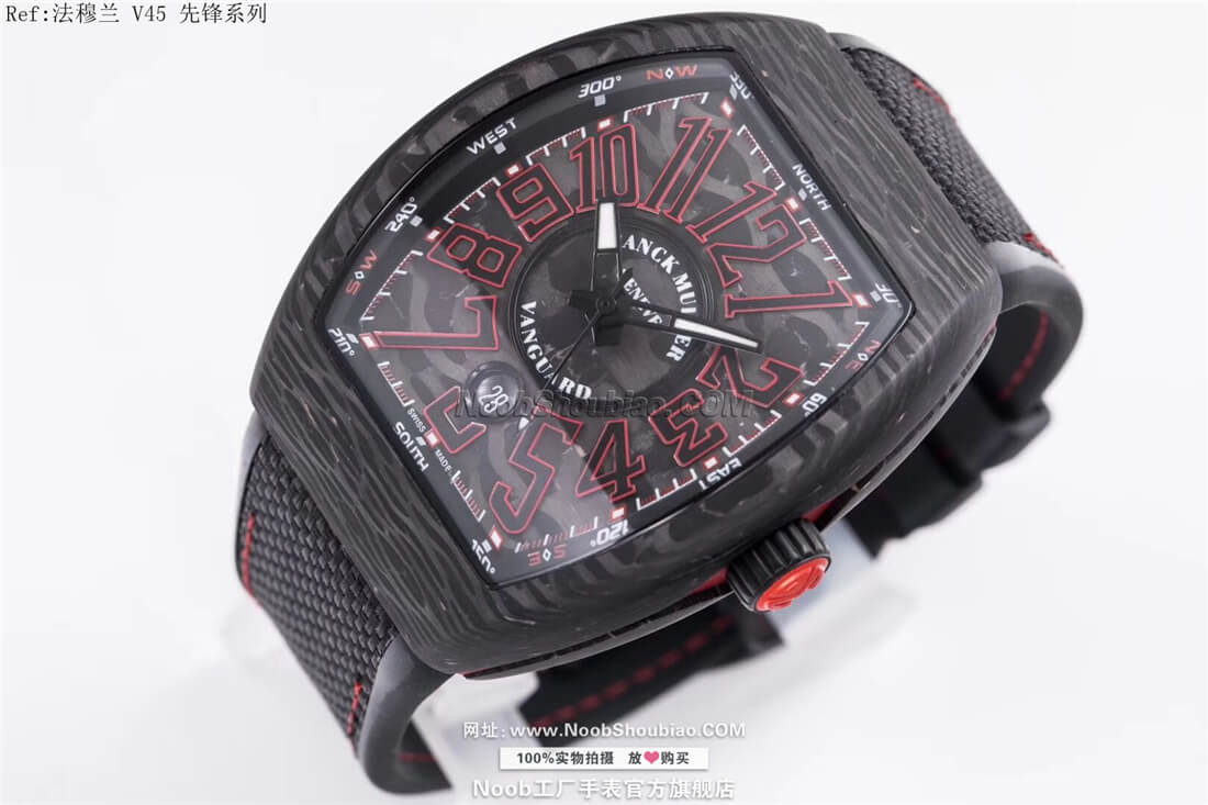 noob手表Vanguard 法穆兰 Franck Muller Classical V 45 SC DT NR RED 先锋系列