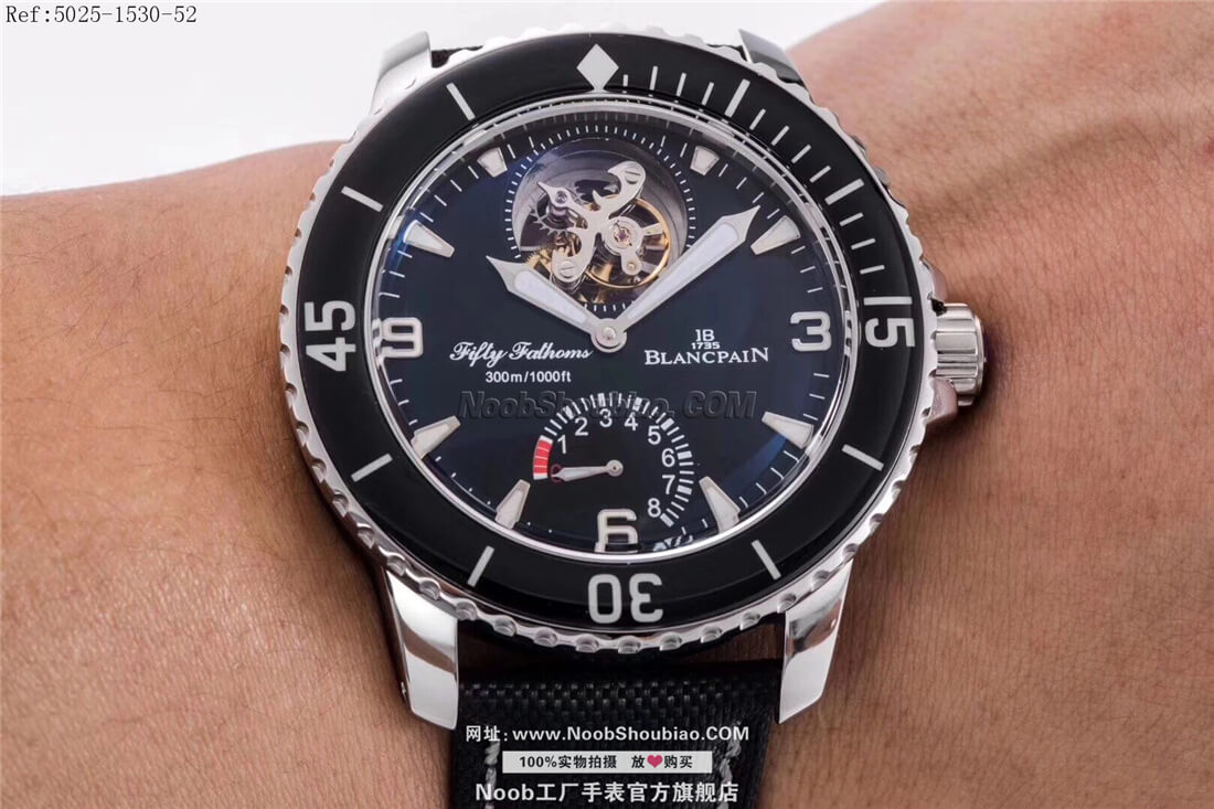  noob官方旗舰店Blancpain 宝珀 五十噚 陀飞轮系列  5025-1530-52