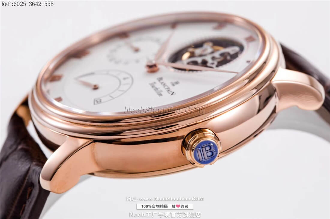 noobBlancpain 宝珀 VILLERET 经典系列 6025-3642-55B 陀飞轮 玫瑰金