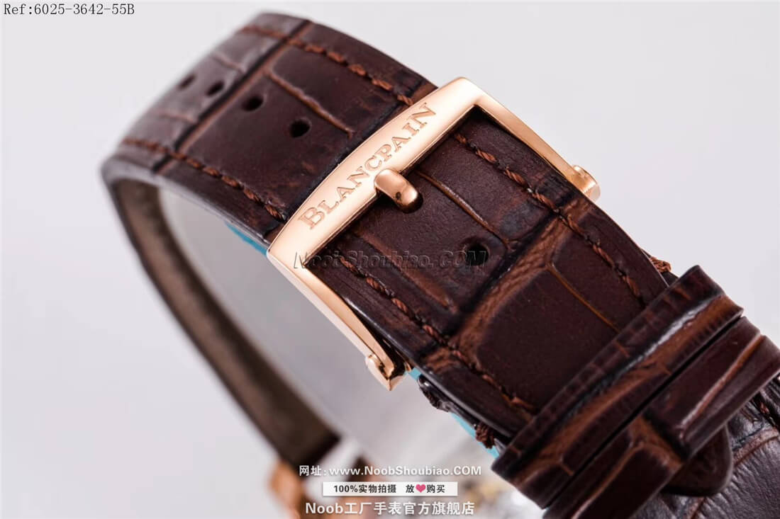 noob厂官网Blancpain 宝珀 VILLERET 经典系列 6025-3642-55B 陀飞轮 玫瑰金