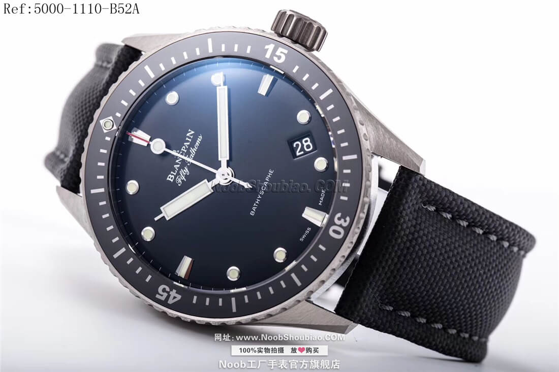 n厂手表官网Blancpain 宝珀 FIFTY FATHOMS 五十噚系列 5000-1110-B52A