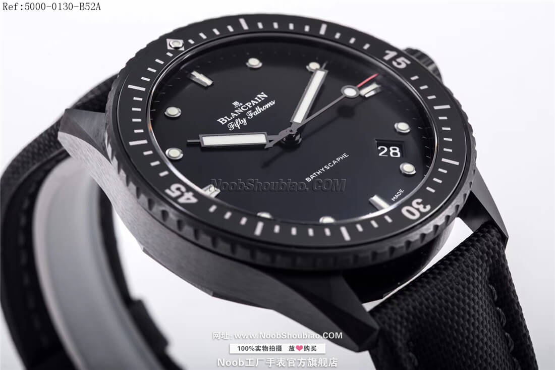 复刻名表Blancpain 宝珀 FIFTY FATHOMS 五十噚系列 5000-0130-B52A