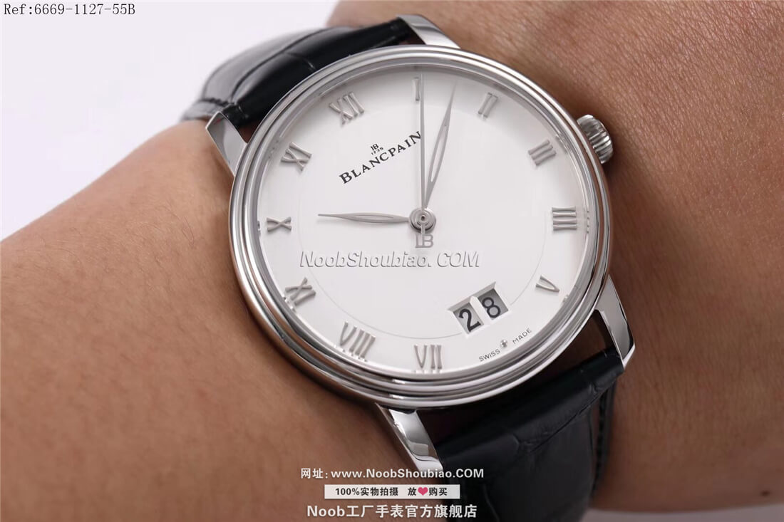 noob官方旗舰店Blancpain 宝珀 VILLERET 经典系列 6669-1127-55B GRANDE DATE