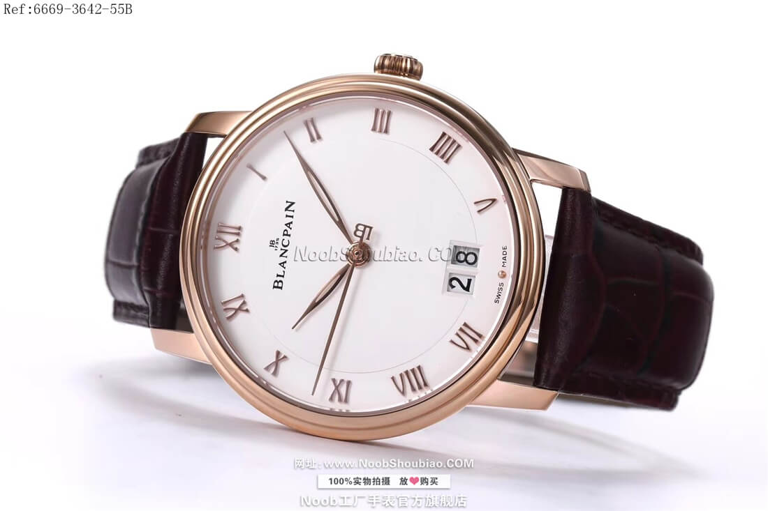 n厂手表官网Blancpain 宝珀 VILLERET 经典系列 6669-3642-55B GRANDE DATE 玫瑰金