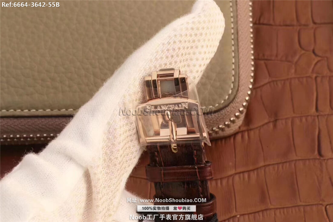 n版手表Blancpain 宝珀 VILLERET 经典系列 6664-3642-55B 月相 玫瑰金