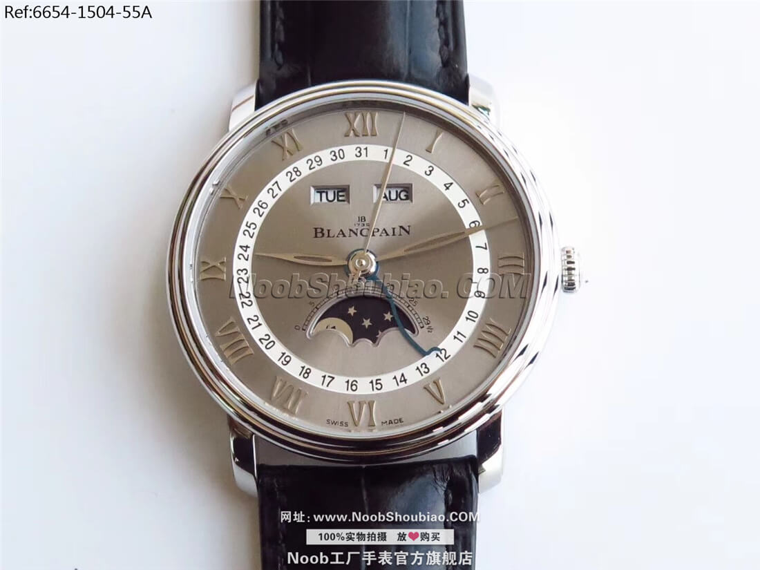 Blancpain 宝珀 VILLERET 经典系列 6654-1504-55A 月相
