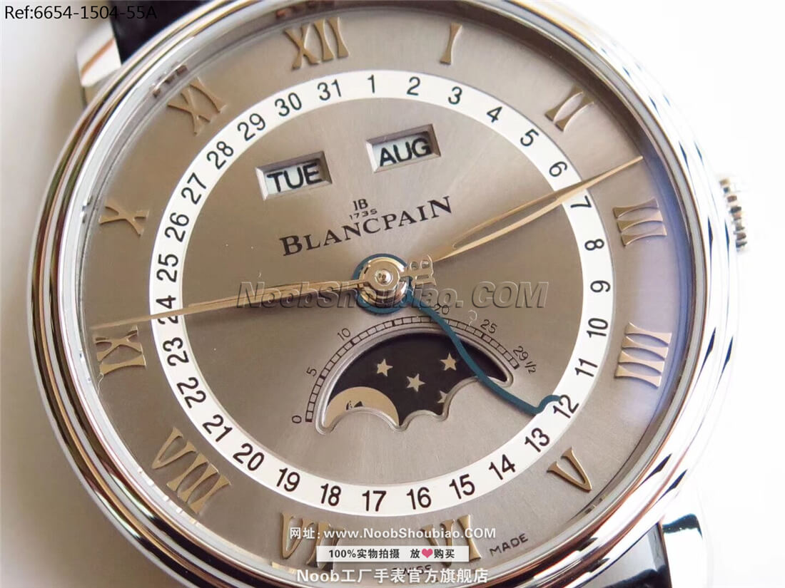 Blancpain 宝珀 VILLERET 经典系列 6654-1504-55A 月相