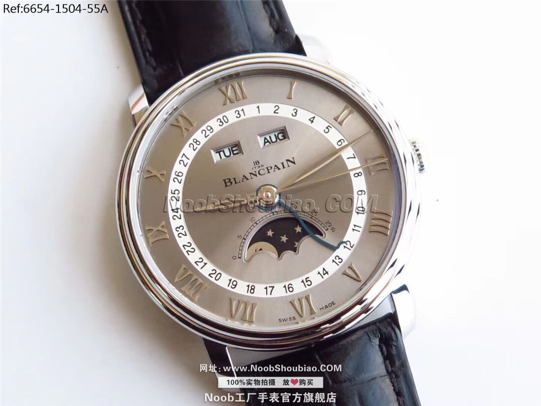 Blancpain 宝珀 VILLERET 经典系列 6654-1504-55A 月相