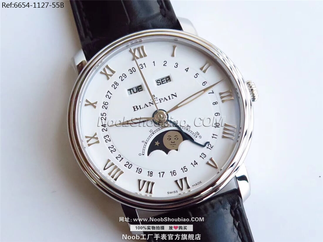 Blancpain 宝珀 VILLERET 经典系列 6654-1127-55B 月相