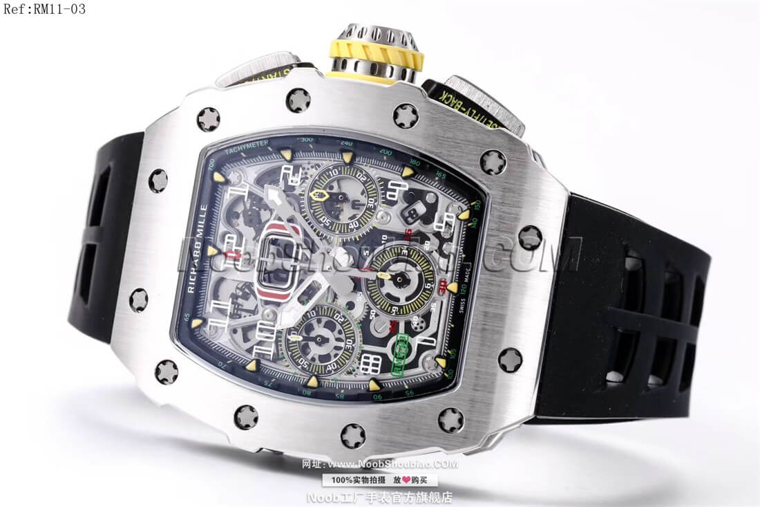 n厂手表官网Richard Mille 理查德·米勒 RM11-03 黑色胶带