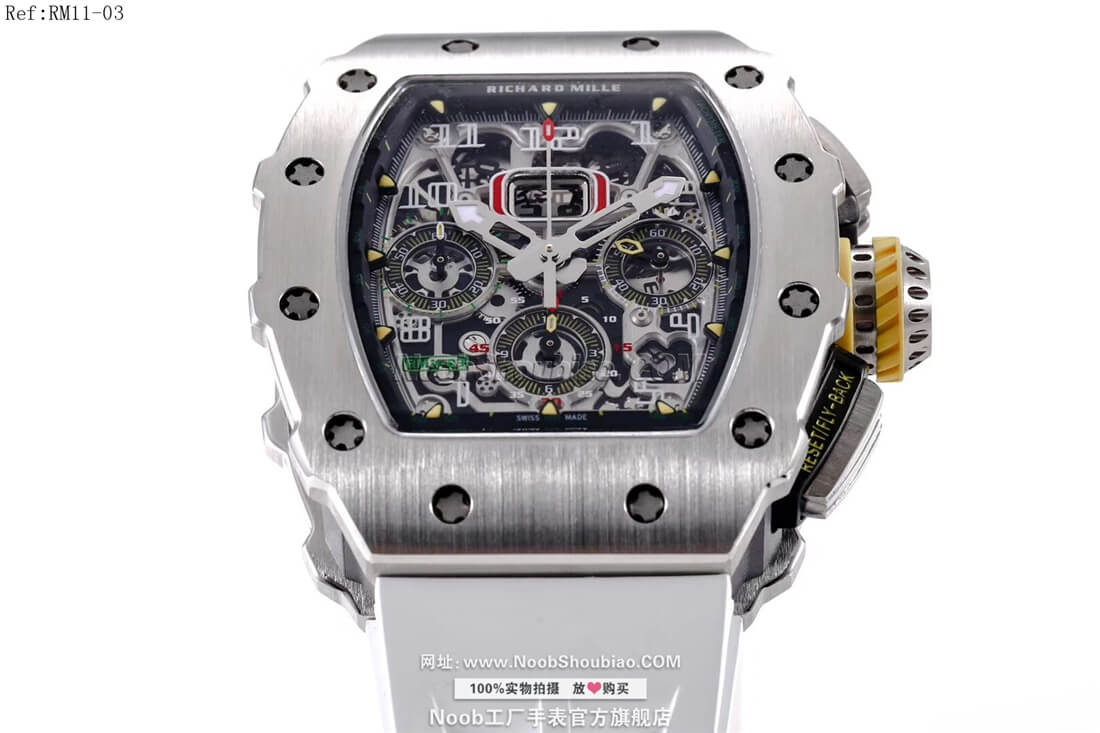 noob手表Richard Mille 理查德·米勒 RM11-03 白色胶带