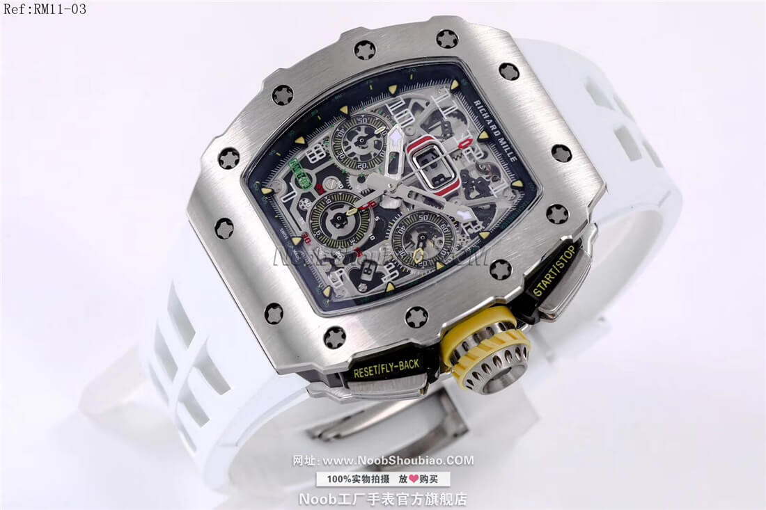 noob工厂Richard Mille 理查德·米勒 RM11-03 白色胶带