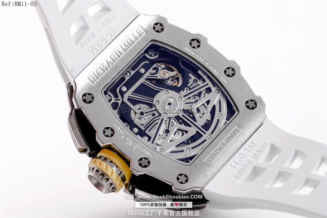  n版手表Richard Mille 理查德·米勒 RM11-03 白色胶带