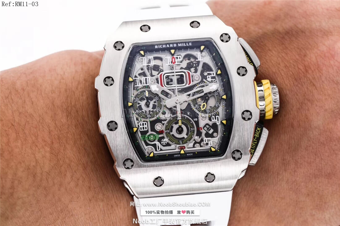 noob官方旗舰店Richard Mille 理查德·米勒 RM11-03 白色胶带