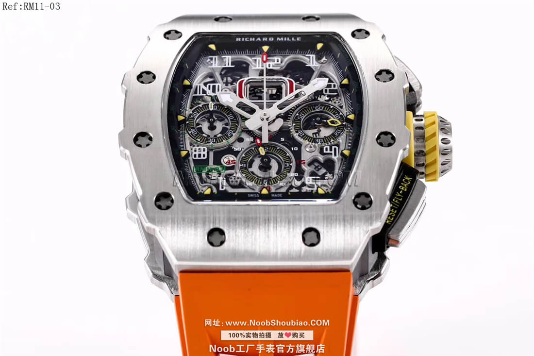 noob手表Richard Mille 理查德·米勒 RM11-03 橘色胶带
