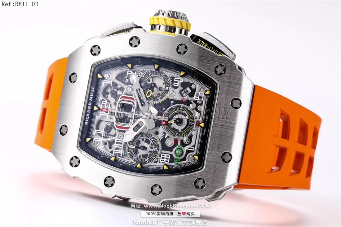  n厂手表官Richard Mille 理查德·米勒 RM11-03 橘色胶带