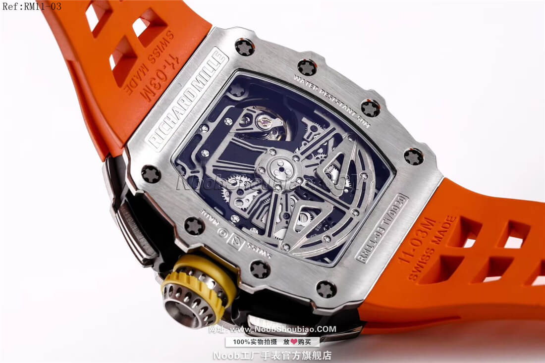 n版手表Richard Mille 理查德·米勒 RM11-03 橘色胶带