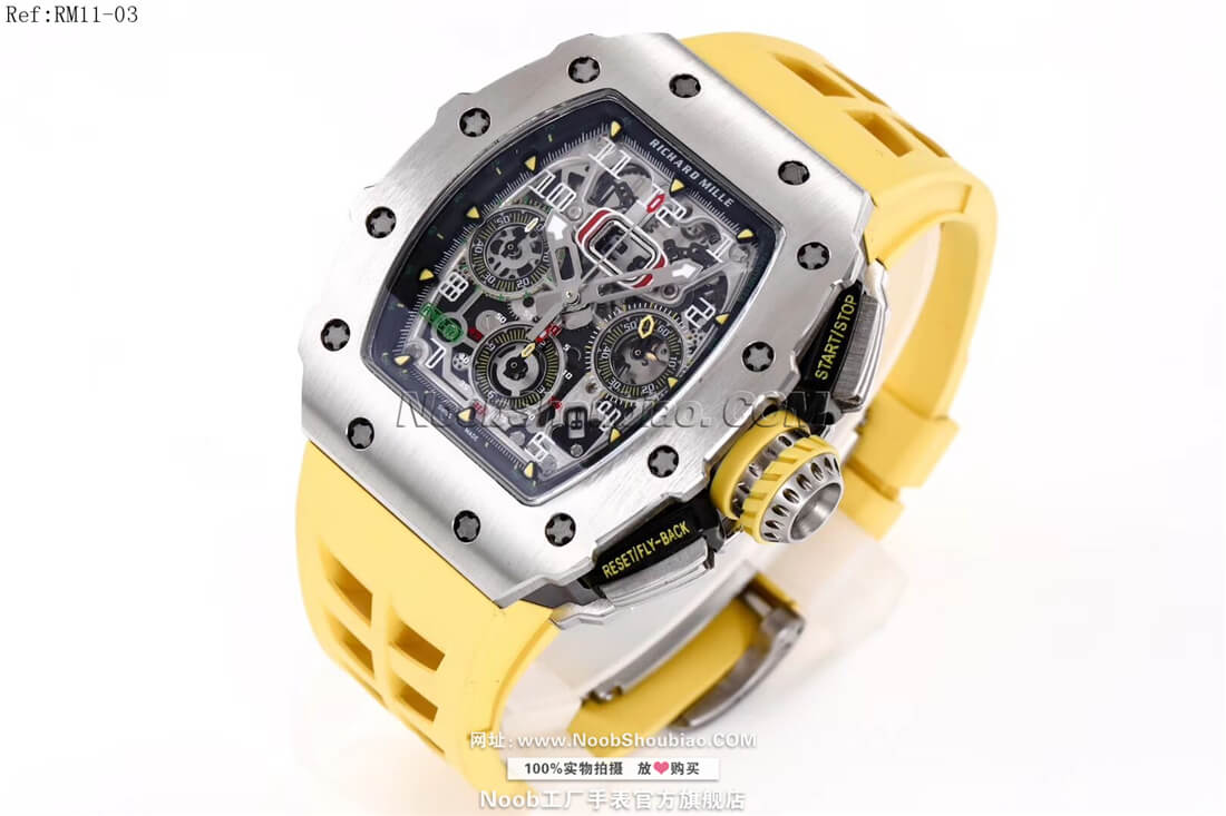  noob手表Richard Mille 理查德·米勒 RM11-03 黄色胶带