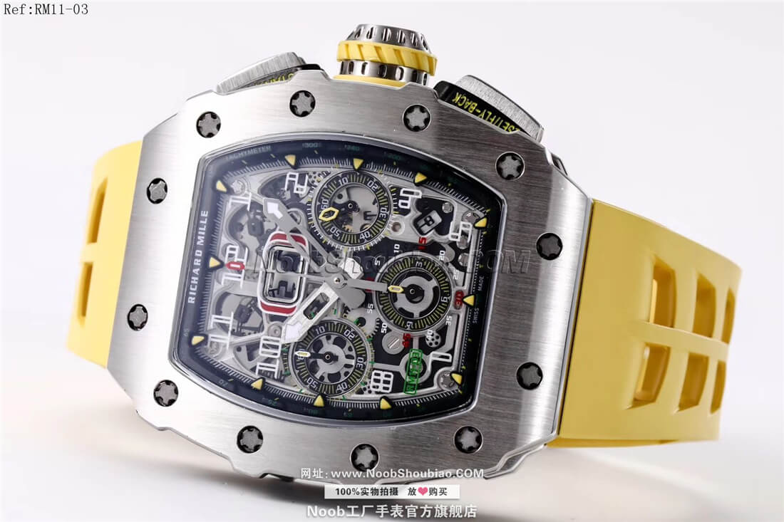  复刻名表Richard Mille 理查德·米勒 RM11-03 黄色胶带
