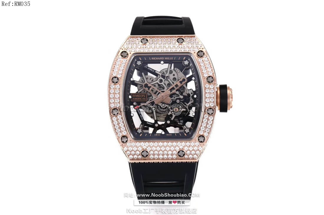 noob官网Richard Mille 理查德·米勒 RM35 美国公牛＂纪念版 奢华漫钻系列