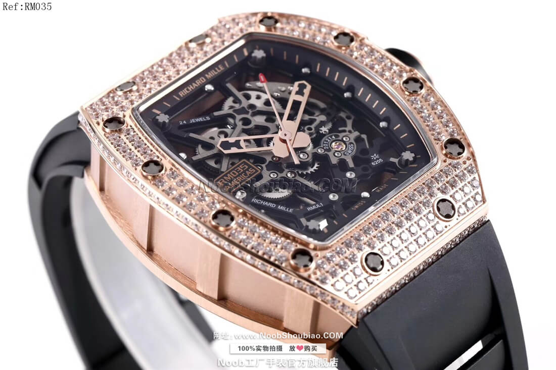 复刻名表Richard Mille 理查德·米勒 RM35 美国公牛＂纪念版 奢华漫钻系列